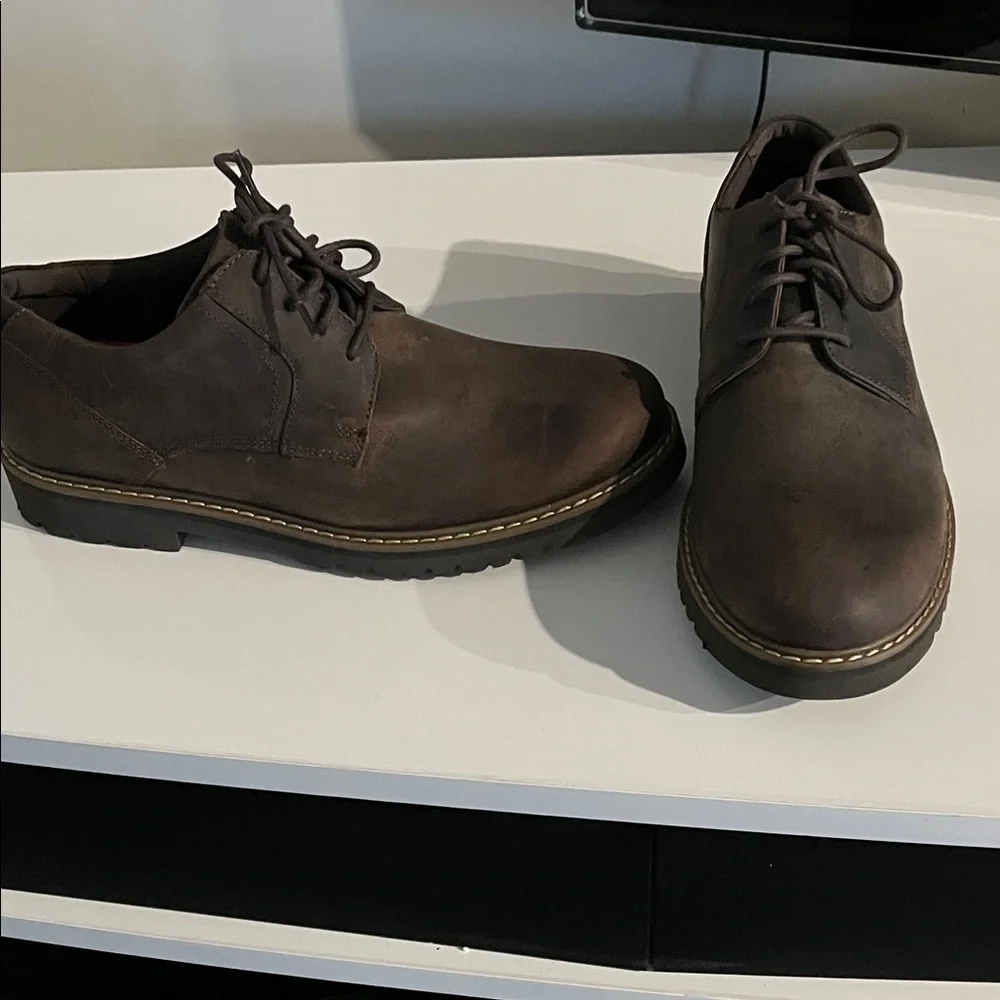 ROCKPORT trutec Brown Leather Oxfords Size 9.5‎